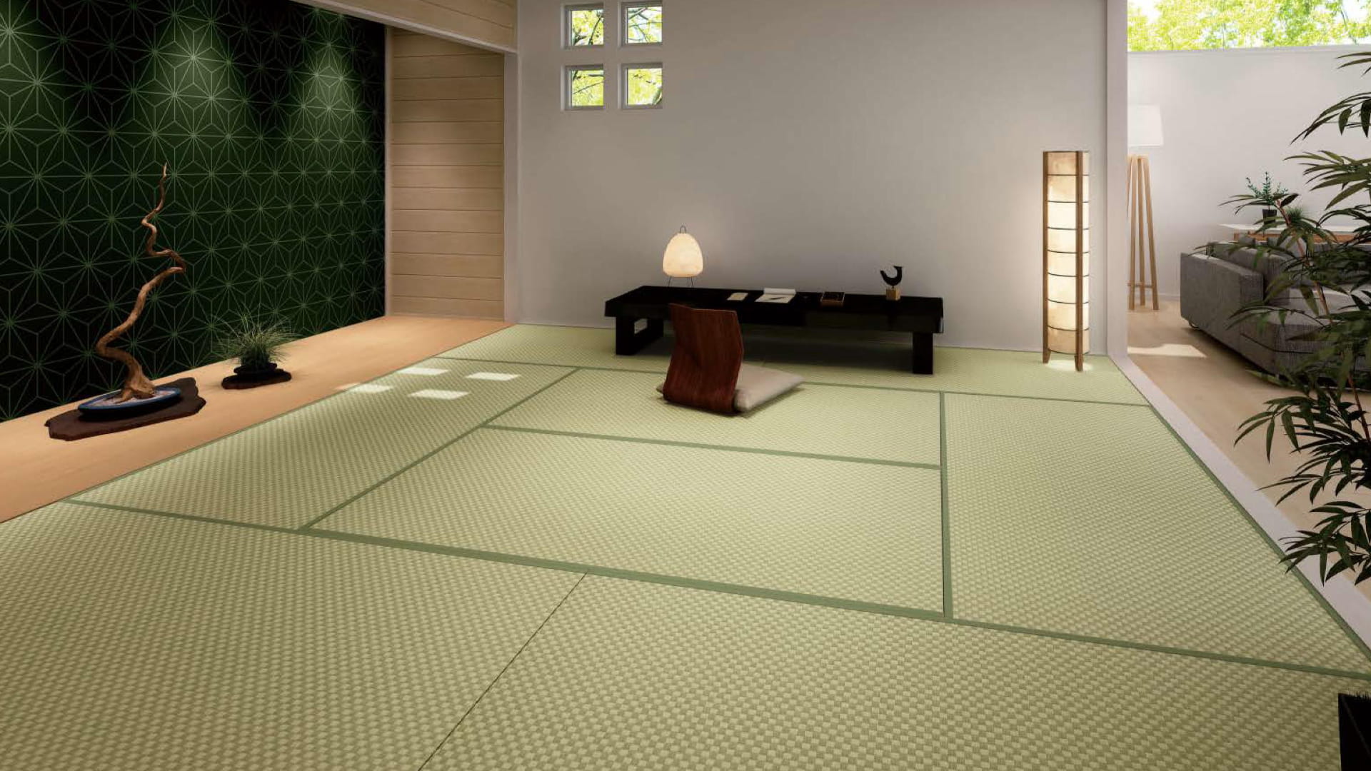 ダイケン健やかおもて 銀白 市松